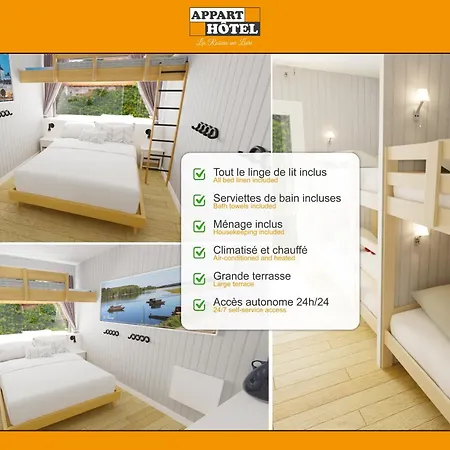Aparthotel Les Pres Blondeau, 1 A 10 Personnes, 3 Chambres, Terrasse, Parking Prive, Wifi, Arrivee Autonome 24-7 Les Rosiers-sur-Loire